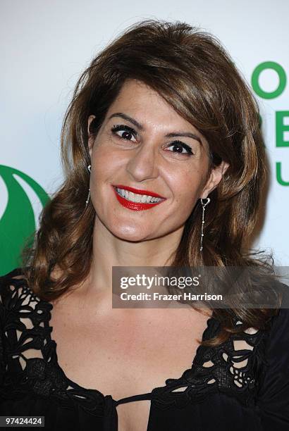 Actress Nia Vardalos arrives at the 7th Annual Global Green USA Pre-Oscar held at the Avalon on March 3, 2010 in Hollywood, California.