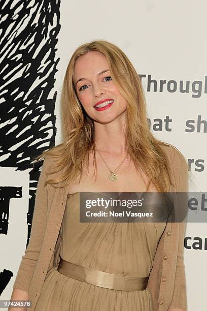 Heather Graham attends the ManifestEquality opening night party on March 3, 2010 in Hollywood, California.