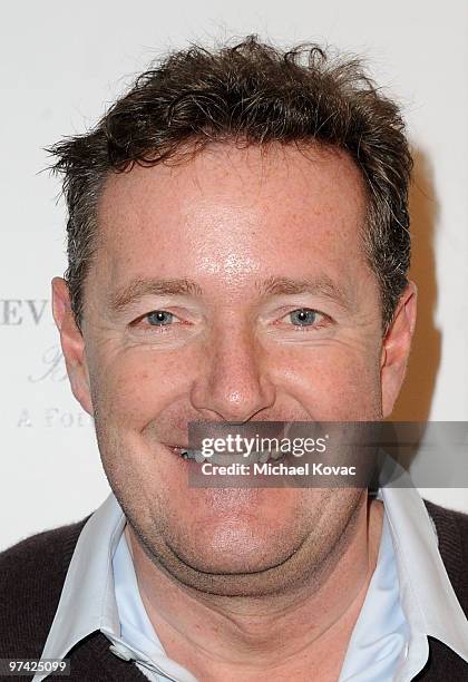 Personality Piers Morgan attends the Pre-Oscar Poolside Party benefiting The Red Cross Haiti & Chile Relief Fund at the Beverly Wilshire - Four...