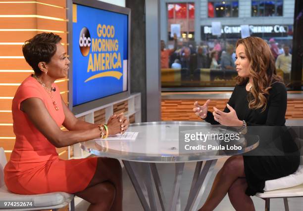 Sunny Hostin on "Good Morning America," Thursday, June 14, 2018 airing on the Walt Disney Television via Getty Images Television Network. ROBIN...