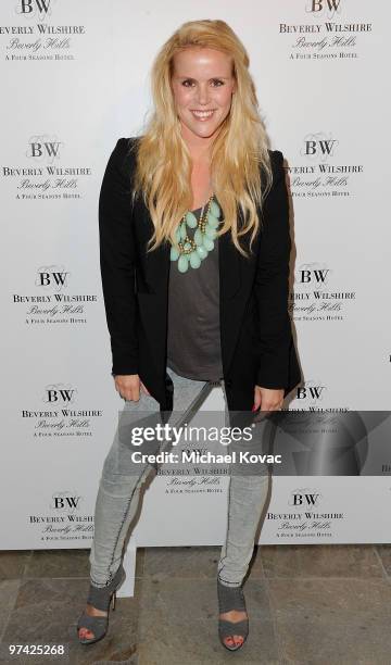 Presenter Johanna Gronneberg attends the Pre-Oscar Poolside Party benefiting The Red Cross Haiti & Chile Relief Fund at the Beverly Wilshire - Four...