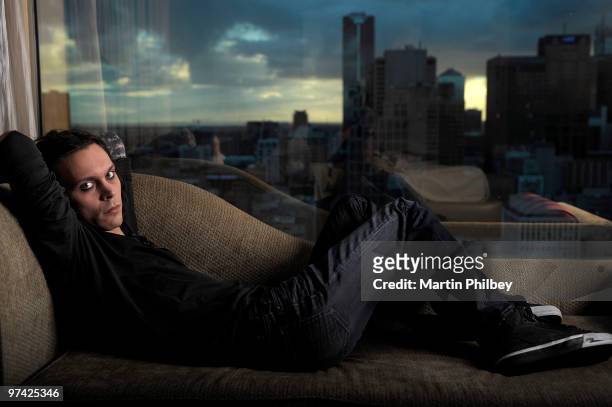Ville Valo of Him poses for a portrait session on 27th March 2008 in Melbourne, Australia.