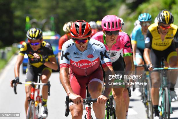 Nathan Haas of Australia and Team Katusha Alpecin / Sep Vanmarcke of Belgium and Team EF Education First - Drapac P/B Cannondale / during the 82nd...