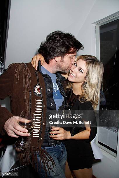 Nick Knowles and other celebrities attend the "Biagio Bankside Cooking School" launch party at Chez Victor, Wardour Street, London. 0n March 03, 2010
