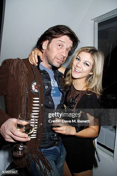 Nick Knowles and other celebrities attend the "Biagio Bankside Cooking School" launch party at Chez Victor, Wardour Street, London. 0n March 03, 2010