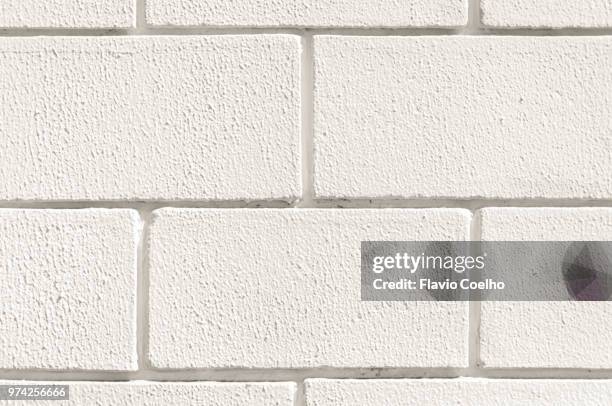 white concrete brick wall - flavio coelho stock pictures, royalty-free photos & images