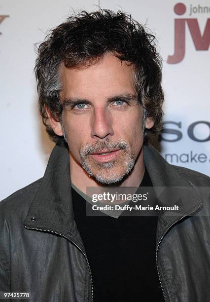 Actor Ben Stiller attends the official cocktail reception honoring "The Cove" Academy Award Nomination at Andaz Hotel on March 3, 2010 in West...