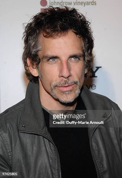 Actor Ben Stiller attends the official cocktail reception honoring "The Cove" Academy Award Nomination at Andaz Hotel on March 3, 2010 in West...