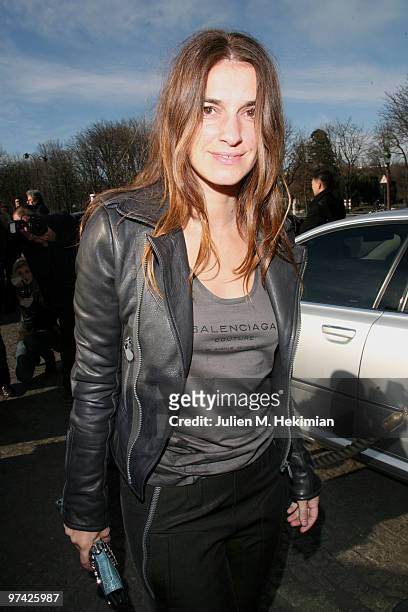 Joanna Preiss attends the Balenciaga Ready to Wear show as part of the Paris Womenswear Fashion Week Fall/Winter 2011 at Hotel Crillon on March 4,...