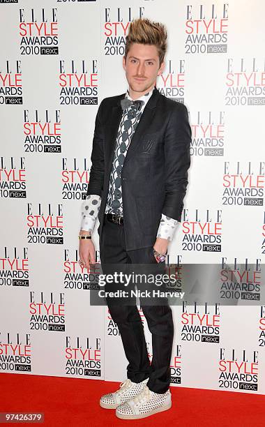 Henry Holland attends the ELLE Style Awards 2010 at Grand Connaught Rooms on February 22, 2010 in London, England.