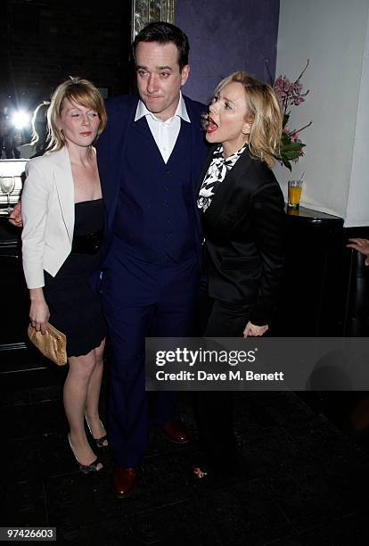 Lisa Dillon, Matthew Macfadyen, Kim Cattrall and other celebrities attend the "Private Lives" press night after party at Jewell bar, London. On March...