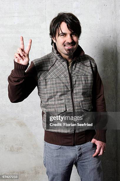 Director Scandar Copti poses for a picture at a portrait session for his new movie 'Ajami' at cinema Kulturbrauerei on March 3, 2010 in Berlin,...