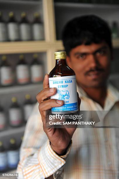 India-science-medicine-research-cows, FEATURE by Rupam Jain Nair In this February 27, 2010 photograph, storekeeper Pappu Yadav at the Shree Jagannath...