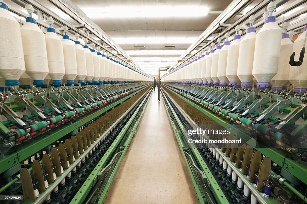 Spinning factory machinery