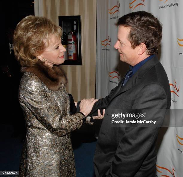 Lily Safra and Michael J. Fox attend "A Funny Thing Happened on the Way to Cure Parkinson's" 2008 Benefit for The Michael J. Fox Foundation at the...