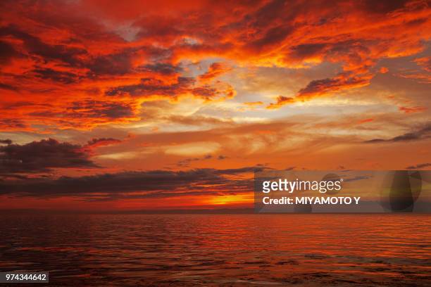 sunset - dramatic sky red stock pictures, royalty-free photos & images