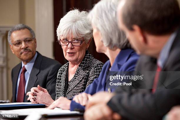 Aetna Chairman, CEO & President Ronald Williams , Pennsylvania Insurance Commissioner Joel Ario , U.S. Health and Human Services Secretary Kathleen...