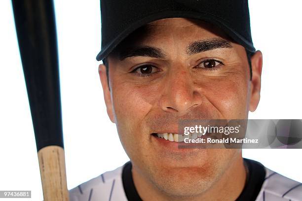 Paul Lo Duca of the Colorado Rockies poses for a photo during Spring Training Media Photo Day at Hi Corbett Field on February 28, 2010 in Tucson,...