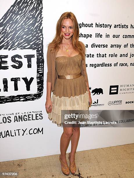 Heather Graham attends the at ManifestEquality on March 3, 2010 in Hollywood, California.