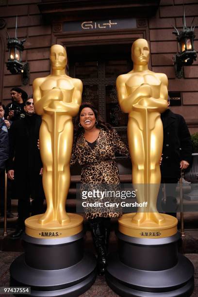 Actress Sherri Shepherd attends the 82nd annual Academy Awards eight foot Oscar Statues delivery at The New York Palace Hotel on March 4, 2010 in New...