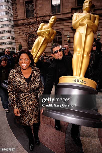 Actress Sherri Shepherd attends the 82nd annual Academy Awards eight foot Oscar Statues delivery at The New York Palace Hotel on March 4, 2010 in New...