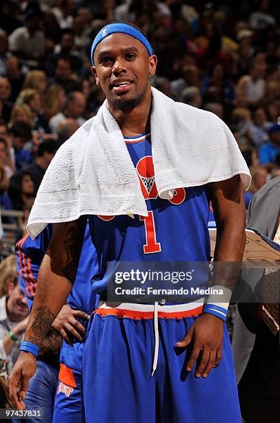 Daniel Gibson of the Cleveland Cavaliers stands on the court during the game against the Orlando Magic on February 21, 2010 at Amway Arena in...