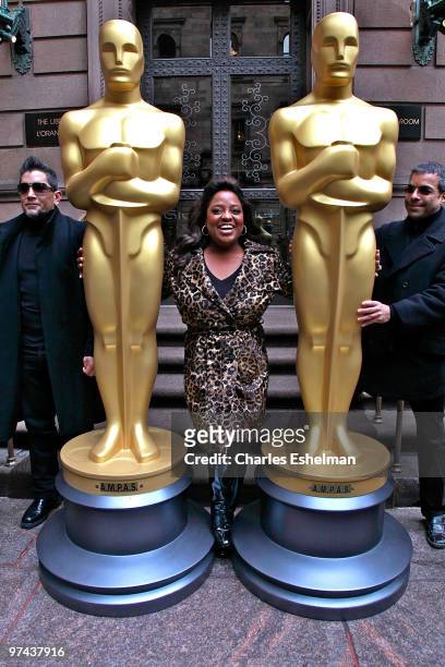 "The View" co-host, Sherri Shepherd attends the delivery of eight-foot tall Oscar statues for the 82nd Annual Academy Awards New York viewing party...