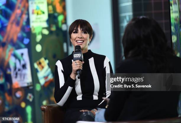 Singer and actress Jackie Cruz visits Build Series to discuss her album "La Hora Loca" at Build Studio on June 14, 2018 in New York City.