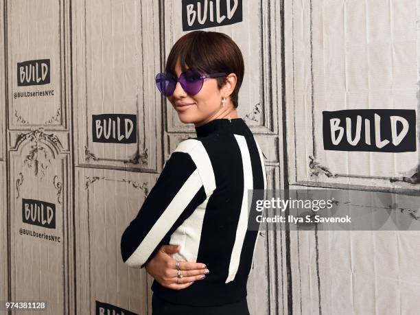 Singer and actress Jackie Cruz visits Build Series to discuss her album "La Hora Loca" at Build Studio on June 14, 2018 in New York City.