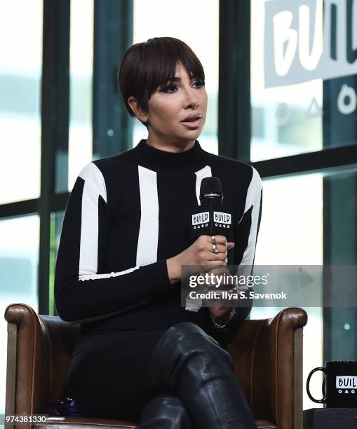 Singer and actress Jackie Cruz visits Build Series to discuss her album "La Hora Loca" at Build Studio on June 14, 2018 in New York City.