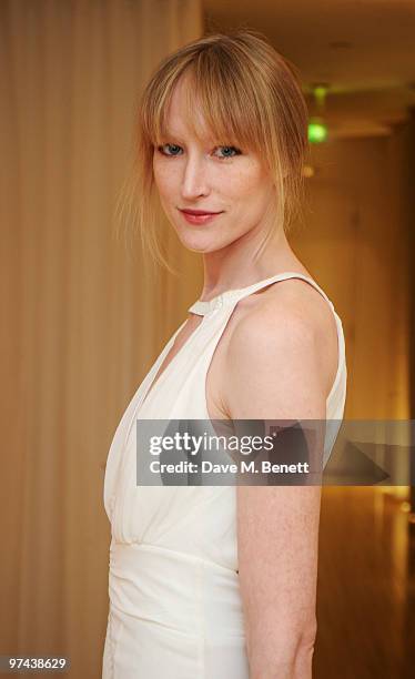 Jade Parfitt attends the private dinner for the White Ribbon Alliance's Global Dinner Party Campaign, at Agua in the Sanderson Hotel on March 4, 2010...