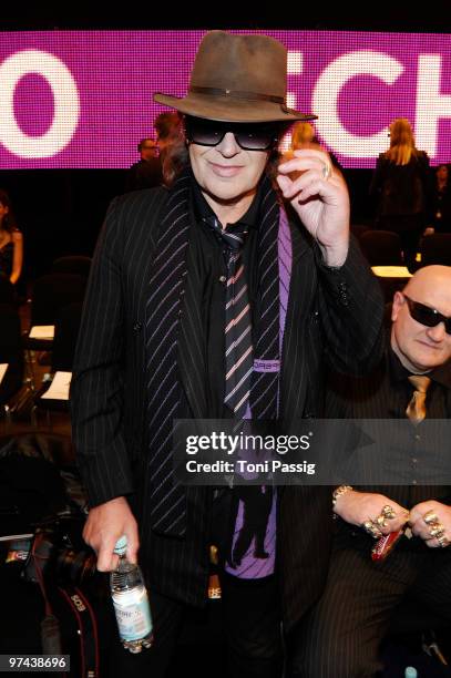 Singer Udo Lindenberg attends the Echo Award 2010 at Palais am Funkturm on March 4, 2010 in Berlin, Germany.