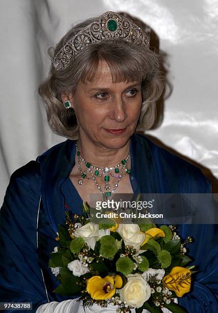The Duchess of Gloucester attends a banquet in honour of South African President Jacob Zuma on March 4, 2010 in London, England. President Zuma and...