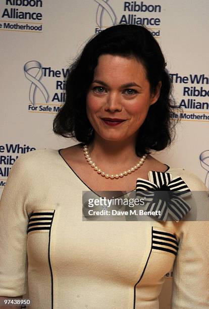 Jasmine Guinness attends the private dinner for the White Ribbon Alliance's Global Dinner Party Campaign, at Agua in the Sanderson Hotel on March 4,...