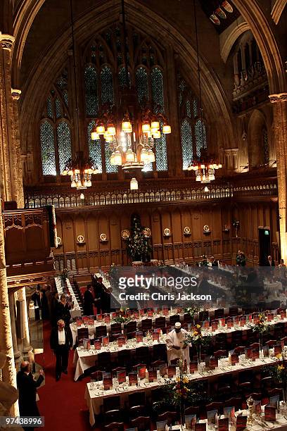 General view at a banquet in honour of South African President Jacob Zuma at the Guildhall on March 4, 2010 in London, England. President Zuma and...