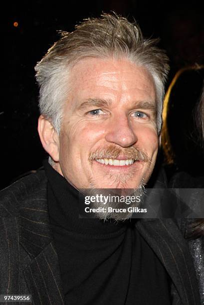Matthew Modine poses at the after party for the Broadway opening of "The Miracle Worker" at Crimson on March 3, 2010 in New York City.