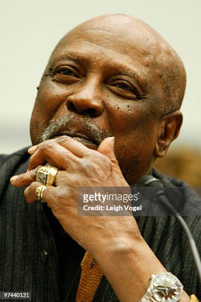 Lou Gossett Jr. Attends the House Oversight and Government Reform hearing on prostate cancer at the Rayburn House Office Building on March 4, 2010 in...