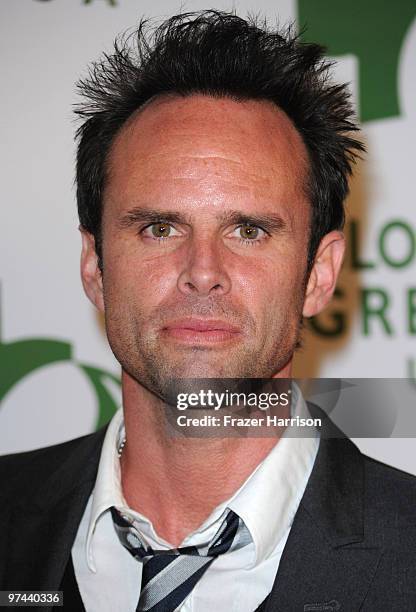 Actor Walton Goggins arrives at the 7th Annual Global Green USA Pre-Oscar held at the Avalon on March 3, 2010 in Hollywood, California.