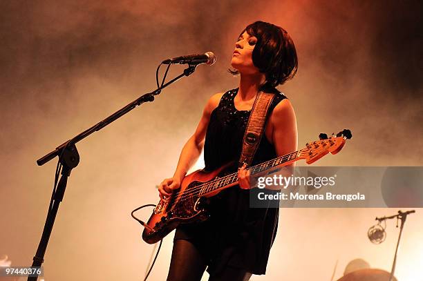 Carmen Consoli performs at the Alcatraz club on March 4, 2010 in Milan, Italy.