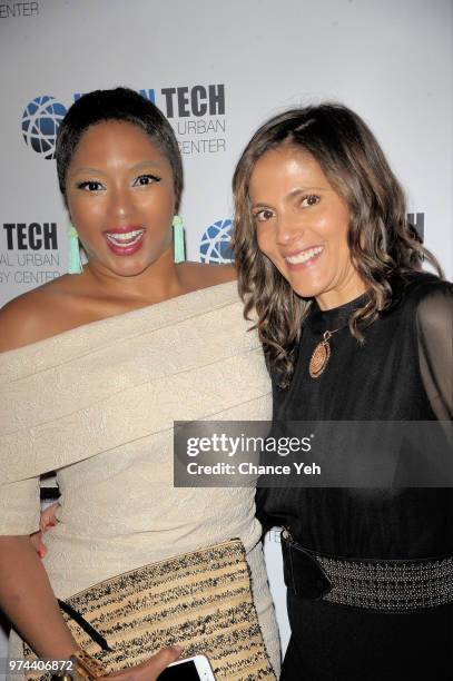 Alicia Quarles and Kathy Branford attend Urban Tech 2018 Gala Awards dinner at The Pierre Hotel on June 13, 2018 in New York City.