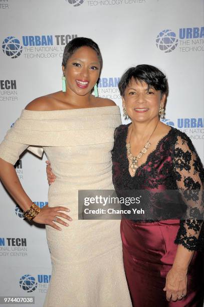 Alicia Quarles and Pat Bransford attend Urban Tech 2018 Gala Awards dinner at The Pierre Hotel on June 13, 2018 in New York City.