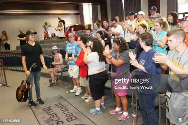 Producer Ross Copperman joins ACM Lifting Lives campers during ACM Lifting Lives Music Camp Songwriting Workshop at Vanderbilt University on June 14,...