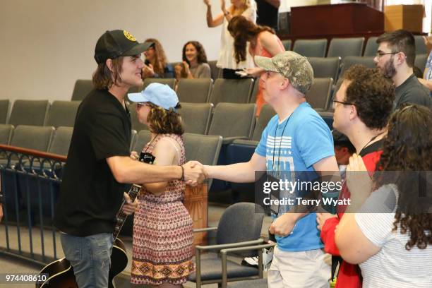 Producer Ross Copperman joins ACM Lifting Lives campers during ACM Lifting Lives Music Camp Songwriting Workshop at Vanderbilt University on June 14,...