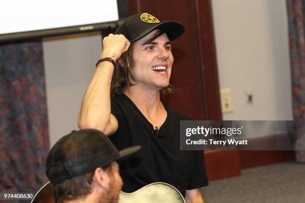 Producer Ross Copperman joins ACM Lifting Lives campers during ACM Lifting Lives Music Camp Songwriting Workshop at Vanderbilt University on June 14,...