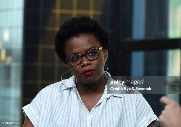 Antoinette Nwandu visits Build Series to discuss 'Pass Over' at Build Studio on June 14, 2018 in New York City.