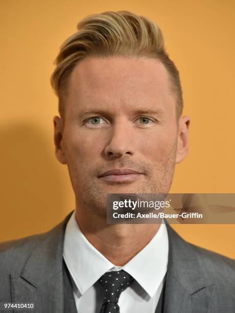 Composer Brian Tyler arrives at the premiere of Paramount Pictures' 'Yellowstone' at Paramount Studios on June 11, 2018 in Hollywood, California.