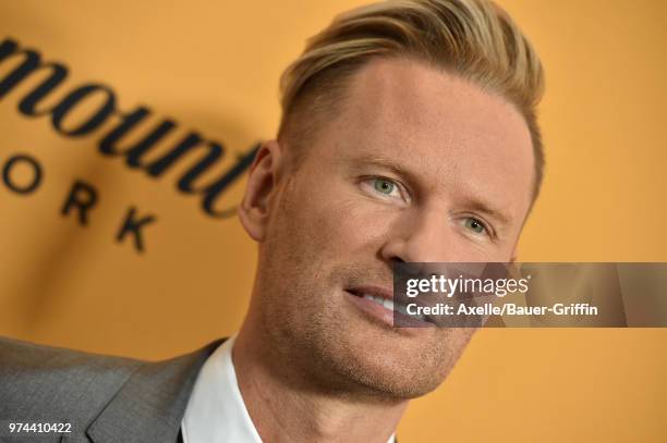 Composer Brian Tyler arrives at the premiere of Paramount Pictures' 'Yellowstone' at Paramount Studios on June 11, 2018 in Hollywood, California.