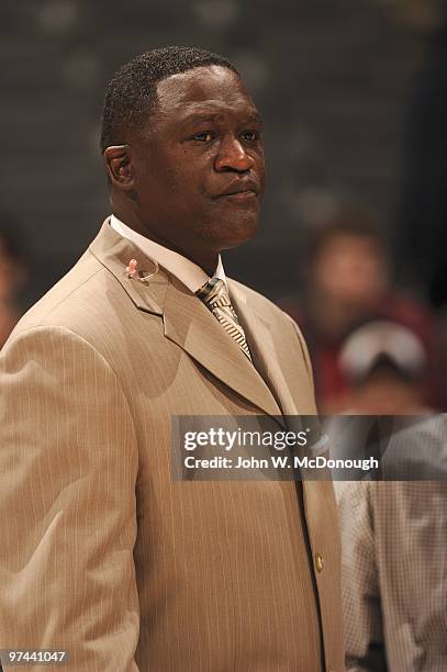 Atlanta Hawks TV Analyst Dominique Wilkins during game vs Los Angeles Clippers. Los Angeles, CA 2/17/2010 CREDIT: John W. McDonough