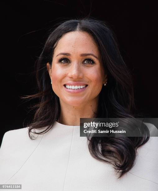 Meghan, Duchess of Sussex visits Chester Town Hall on June 14, 2018 in Chester, England.