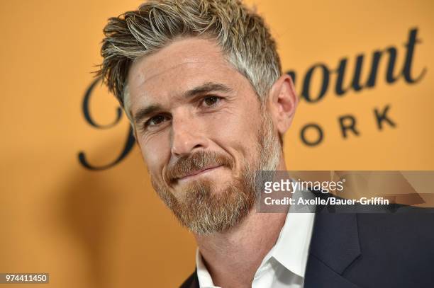 Actor Dave Annable arrives at the premiere of Paramount Pictures' 'Yellowstone' at Paramount Studios on June 11, 2018 in Hollywood, California.